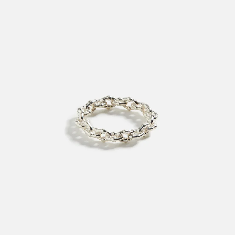 Shop Signature Jewelry Styles At Exclusive Prices Greg Yuna Umlaut Link Ring - Silver