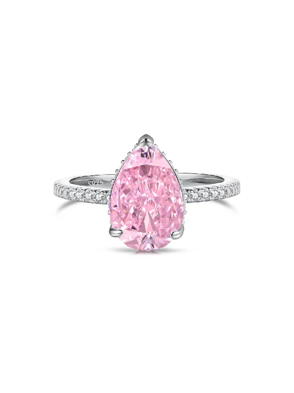 Buy More, Save More – Special Jewelry Discounts 925 Sterling Silver Pear Cut Radiant Zircon Engagement Ring