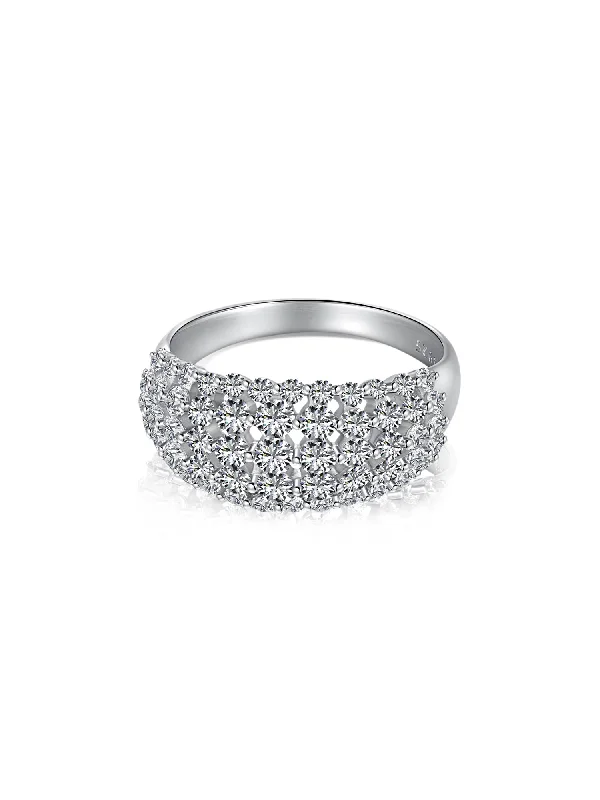 Elegant Jewelry Styles At Budget-Friendly Prices 925 Sterling Silver White Zircon Band Ring