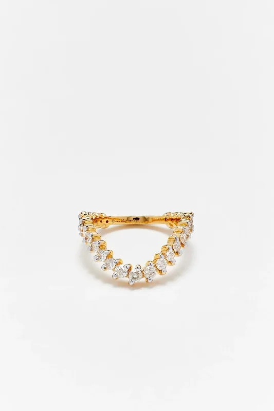 Exclusive Online Discounts On Stylish Jewelry Alliance Vague Diamants - Or Jaune