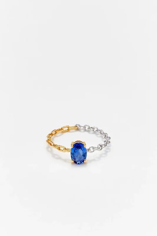 Exclusive Jewelry Sale – Limited-Time Discounts Bague Solitaire Saphir Bleu - Ors Blanc et Jaune Exclusive Jewelry Sale – Limited-Time Discounts Bague Solitaire Saphir Bleu - Ors Blanc et Jaune