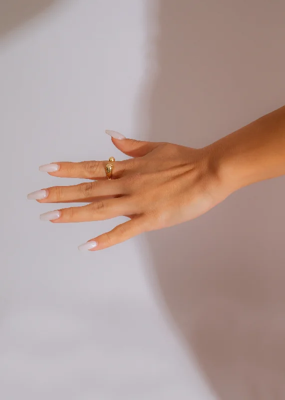 Chic And Stylish Jewelry At Exclusive Prices Committed To Me Ring Gold