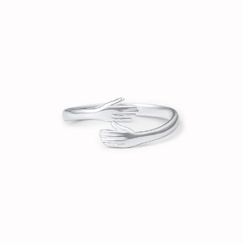 Fashion-Forward Geometric Jewelry For Contemporary Style Hug Ring