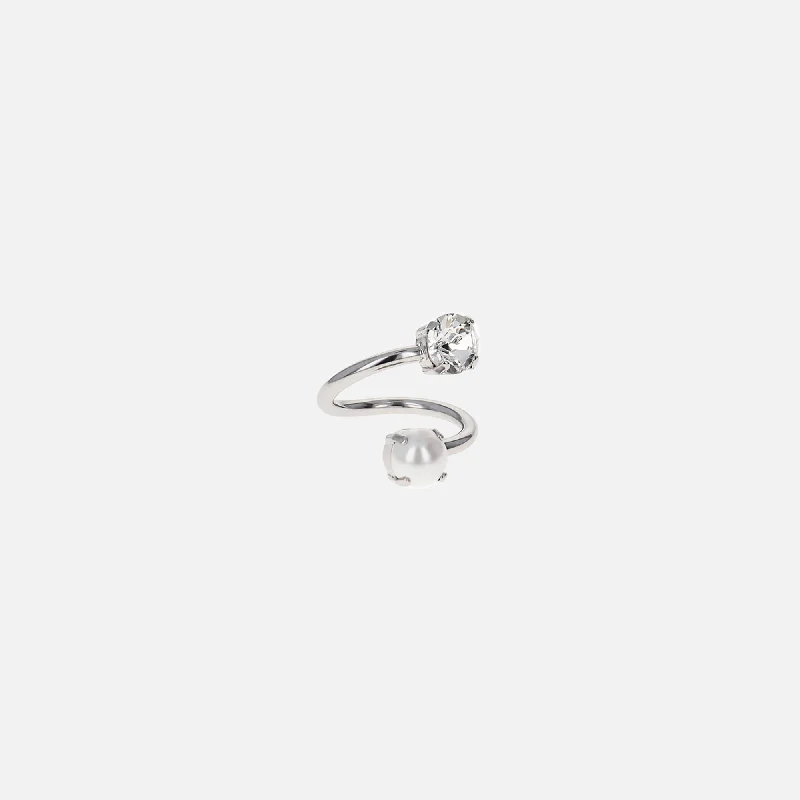 Sparkle On A Budget – Fine Jewelry For Less Justine Clenquet Annie Ring - Palladium