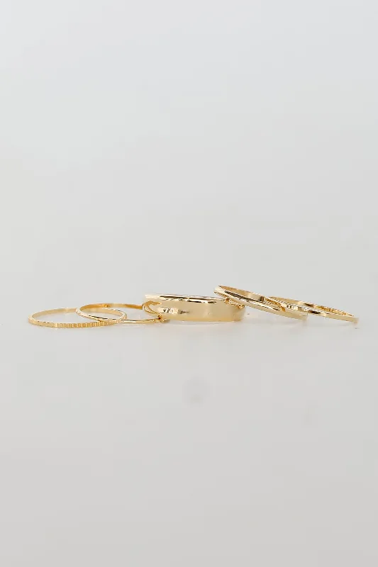 Adjustable Charm Bracelets For A Perfect Fit Kenzie Gold Ring Set