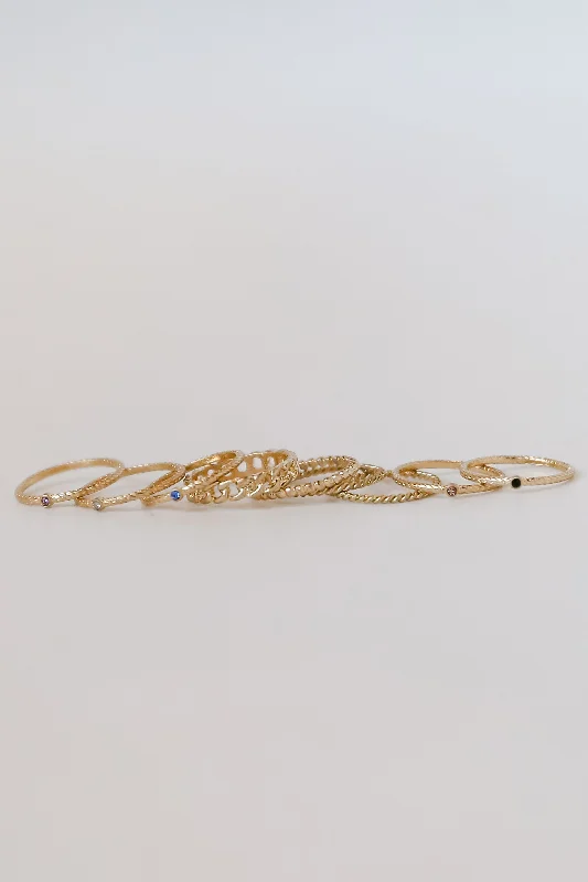 Unmissable Discounts On Timeless Jewelry Pieces FINAL SALE - Melody Gold Ring Set