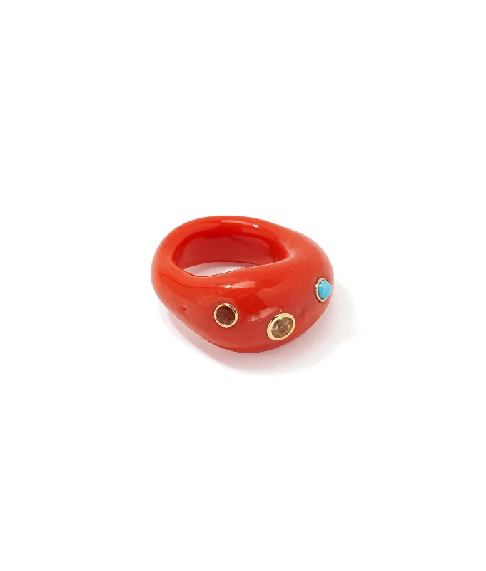Timeless Elegance At Unbelievable Discounts Monument Ring in Red Hot