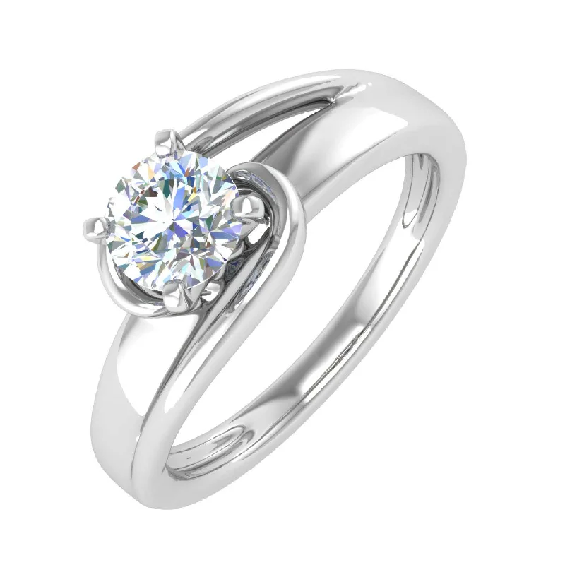 Elegant Rose Gold Jewelry For A Stylish Touch 1/2 Carat 4-Prong Set Diamond Solitaire Engagement Ring in Gold Elegant Rose Gold Jewelry For A Stylish Touch 1/2 Carat 4-Prong Set Diamond Solitaire Engagement Ring in Gold