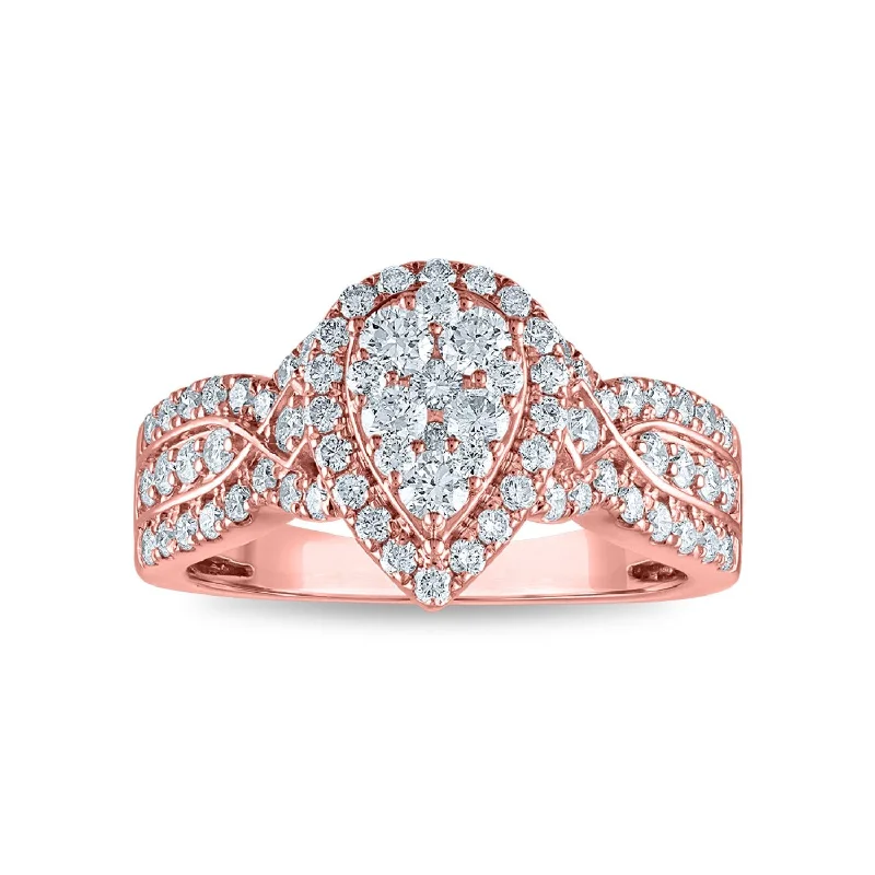 Clearance Sale On High-End Jewelry Collections EcoLove 1 CTW Lab Grown Diamond Engagement Ring in 10KT Rose Gold Clearance Sale On High-End Jewelry Collections EcoLove 1 CTW Lab Grown Diamond Engagement Ring in 10KT Rose Gold