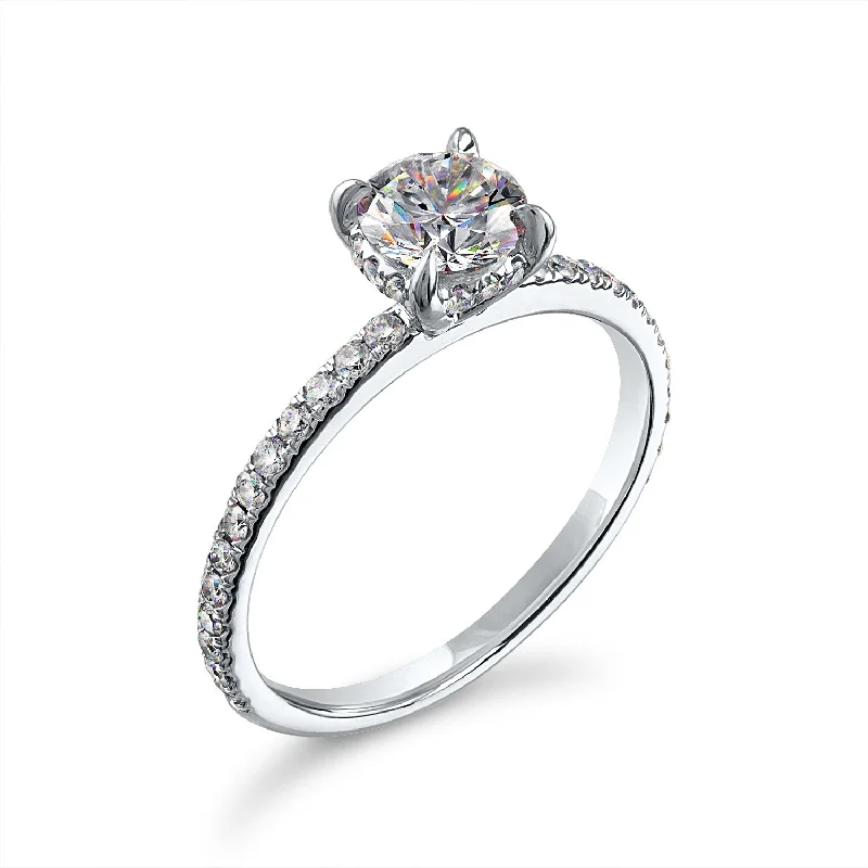 Exclusive Jewelry Sale – Sparkle For Less 14KWG 0.37CTW FOF DIA SEMI MOUNT