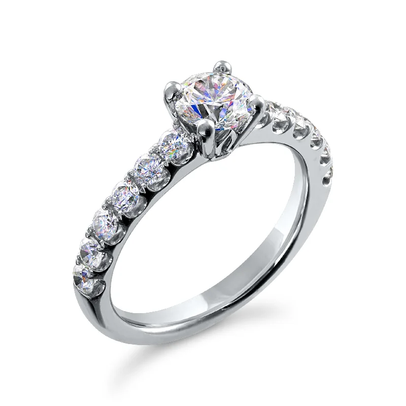 Luxury Jewelry Sale – Sparkle For Less 14KWG 0.73CTW DIA SHANK SEMI MOUNT