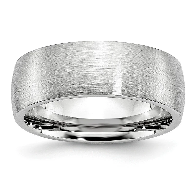 Shop Trending Jewelry With Exclusive Savings 8mm Cobalt Slightly Domed Satin Standard Fit Band