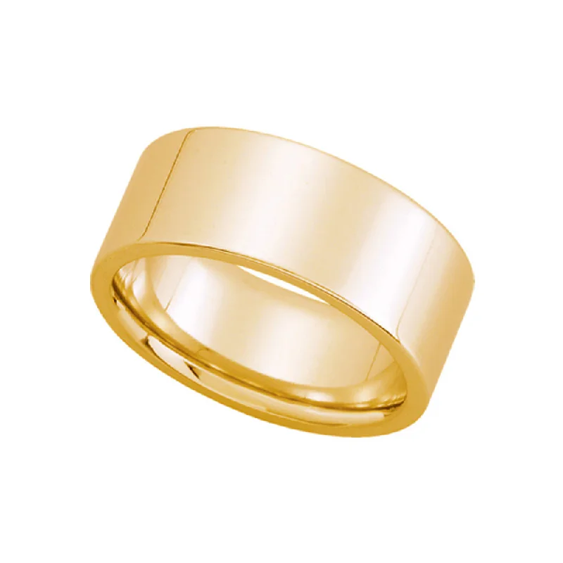 Seasonal Jewelry Sale – Upgrade Your Style Today 8mm Flat Comfort Fit Wedding Band in 10k Yellow Gold