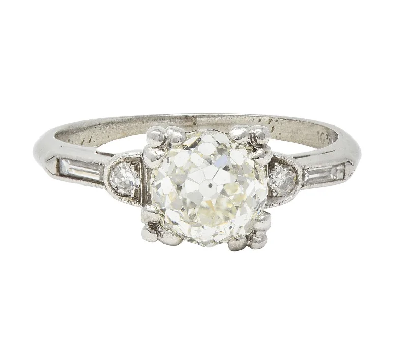 Personalized Jewelry Sale – Meaningful Gifts At Great Prices Art Deco 1.43 CTW Old European Cut Diamond Platinum Square Vintage Engagement Ring GIA Personalized Jewelry Sale – Meaningful Gifts At Great Prices Art Deco 1.43 CTW Old European Cut Diamond Platinum Square Vintage Engagement Ring GIA