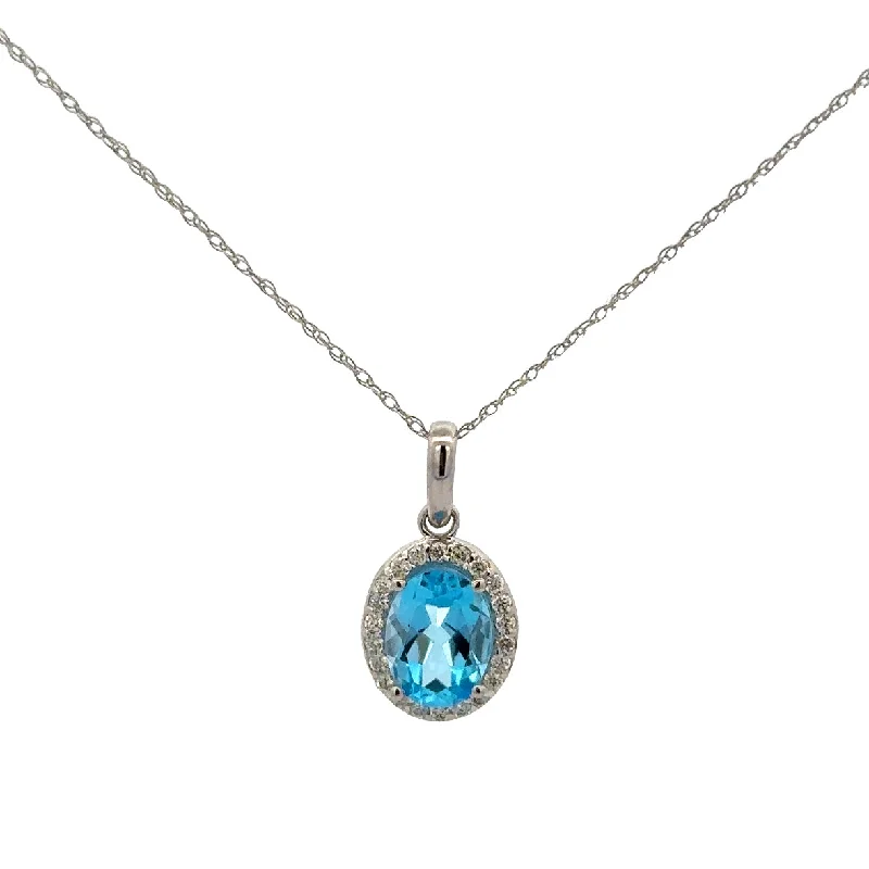 Buy More, Save More On Stunning Jewelry Pieces Blue Topaz and Diamond Pendant in White Gold Buy More, Save More On Stunning Jewelry Pieces Blue Topaz and Diamond Pendant in White Gold