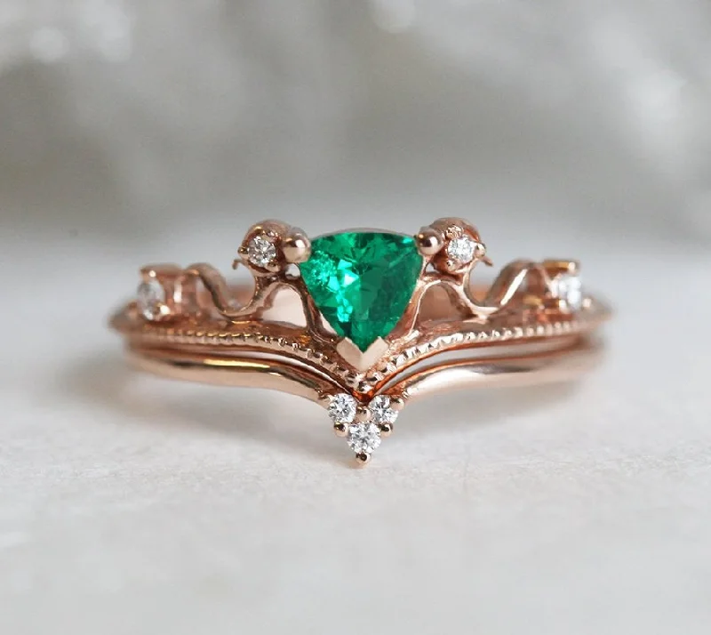 Premium Jewelry At Special Low Prices For A Limited Time Elsa Emerald Ring Set