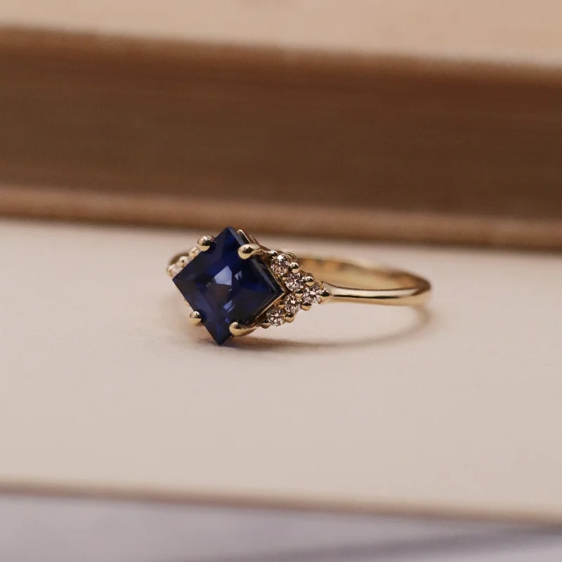 Huge Savings On Timeless Jewelry Collections Juliette Ring With Diamonds and Blue Sapphire Huge Savings On Timeless Jewelry Collections Juliette Ring With Diamonds and Blue Sapphire