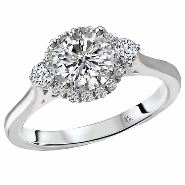 Flash Sale On Exquisite Jewelry – Don't Miss Out La Vie Halo with Diamond Accent Engagement Ring