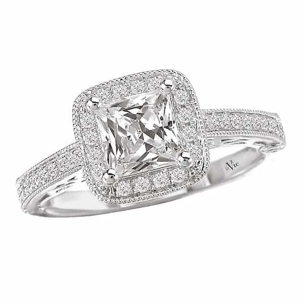 Seasonal Jewelry Sale – Upgrade Your Style Today La Vie Princess Cut Halo Engagement Ring