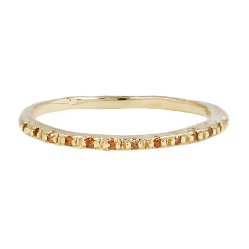 High-End Sparkle, Low-End Prices – Shop Now LXI Cognac Diamond Half Eternity Band
