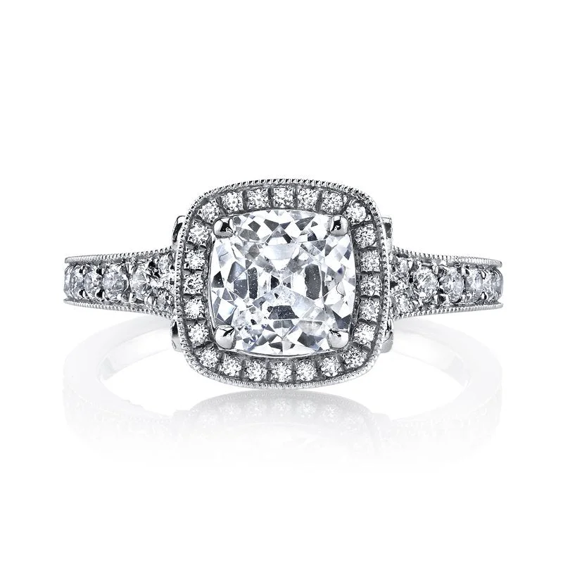 Affordable Glamour – Premium Jewelry At Special Prices Mars Bridal Vintage Cushion Halo w/ Milgrain Detail & Embellished Profile Diamond Engagement Ring 25530 Affordable Glamour – Premium Jewelry At Special Prices Mars Bridal Vintage Cushion Halo w/ Milgrain Detail & Embellished Profile Diamond Engagement Ring 25530