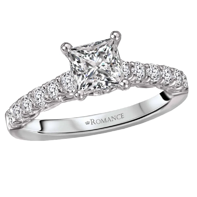 Shop Stylish Jewelry Now And Save Big Romance Princess Cut and Round Diamond Accent Engagement Ring Shop Stylish Jewelry Now And Save Big Romance Princess Cut and Round Diamond Accent Engagement Ring
