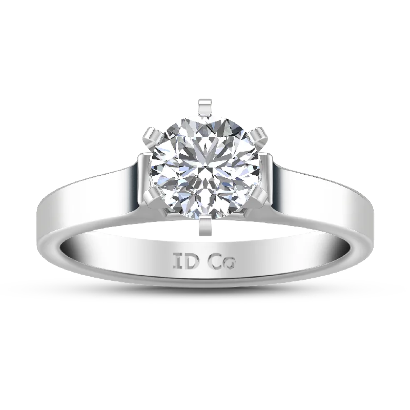 Modern Jewelry At Exclusive Discounts – Shop Today Solitaire Engagement Ring Modern 14K White Gold