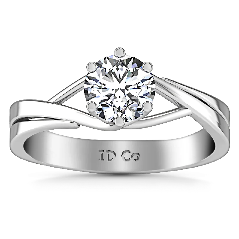 Exclusive Jewelry Sale – Shine For Less Solitaire Engagement Ring Wisteria 14K White Gold Exclusive Jewelry Sale – Shine For Less Solitaire Engagement Ring Wisteria 14K White Gold