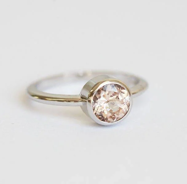 Adele Round Morganite Ring