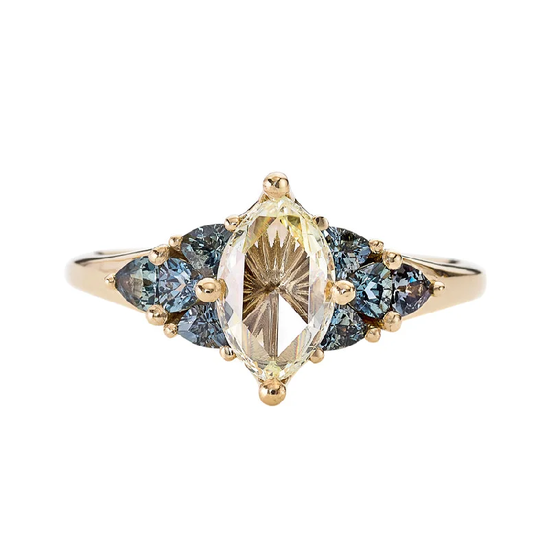 Dazzling Deals On Necklaces, Bracelets, And More Starburst Rose Cut Diamond Engagement Ring with Teal Sapphire Trillions Dazzling Deals On Necklaces, Bracelets, And More Starburst Rose Cut Diamond Engagement Ring with Teal Sapphire Trillions