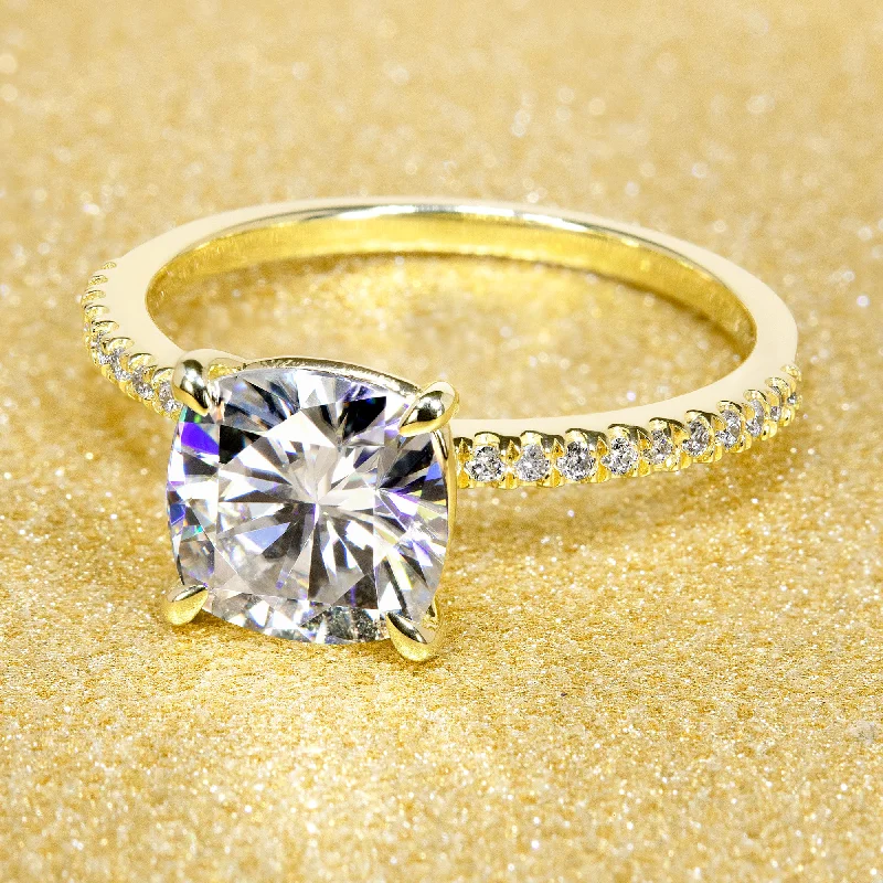 Premium Jewelry At Special Low Prices For A Limited Time The Seren, 2ct Cushion-cut Minimalistic Slim Ring Premium Jewelry At Special Low Prices For A Limited Time The Seren, 2ct Cushion-cut Minimalistic Slim Ring