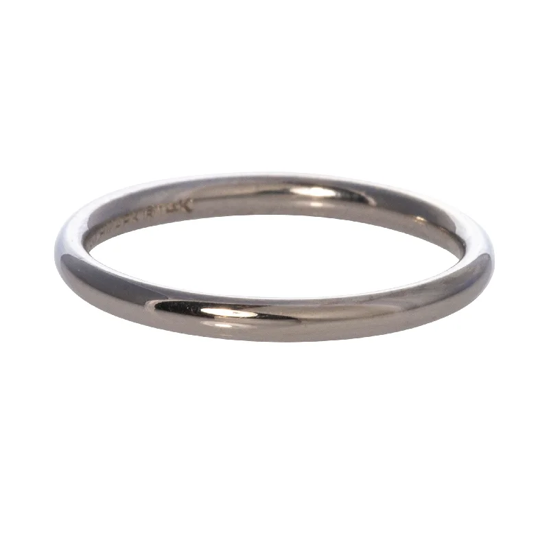 Seasonal Jewelry Sale – Upgrade Your Collection 14K White Gold Regular Comfort Fit Wedding Band 2mm
