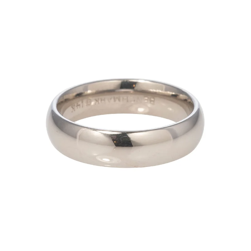 Exclusive Jewelry Bundles At Discounted Rates 14K White Gold Regular Comfort Fit Wedding Band 5mm