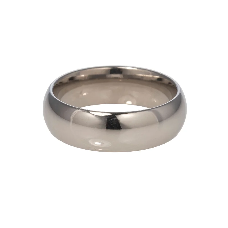 Buy More, Save More On Stunning Jewelry Designs 14K White Gold Regular Comfort Fit Wedding Band 6mm