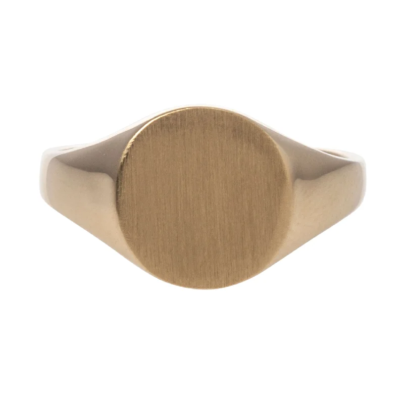 Huge Markdowns On Premium Jewelry Styles 14K Yellow Gold 10x9.5mm Signet Ring