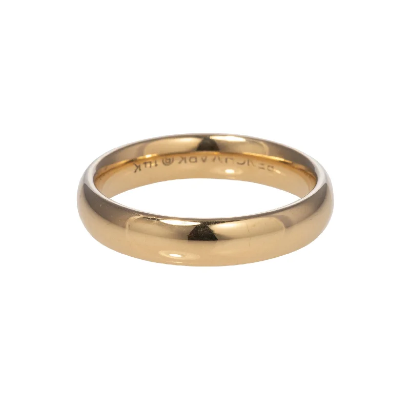 Personalized Jewelry At Special Discount Rates 14K Yellow Gold Regular Comfort Fit Wedding Band 4mm