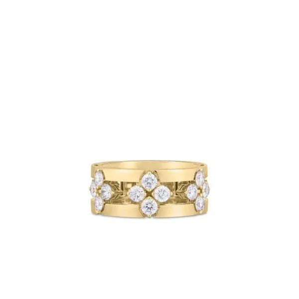 18K YELLOW GOLD LOVE IN VERONA DIAMOND OPEN FRAME RING