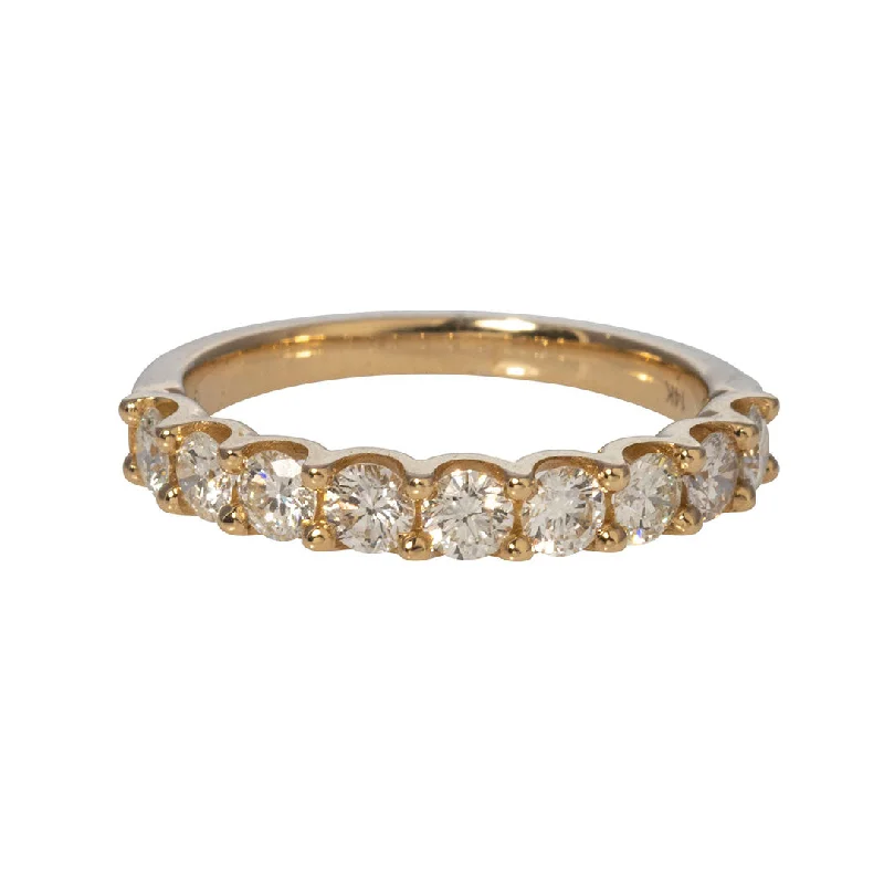The Jewelry Sale You've Been Waiting For Is Here 1ctw Diamond Halfway U-Prong 14K Yellow Gold Band