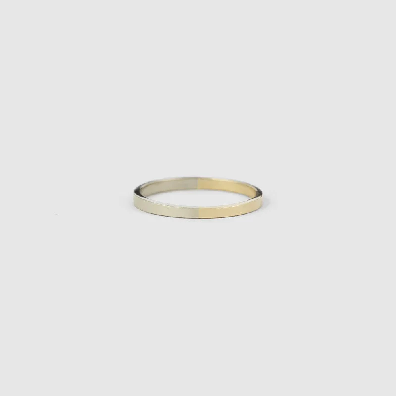 Huge Savings On Premium Jewelry Styles 2mm Yellow and White Gold Band