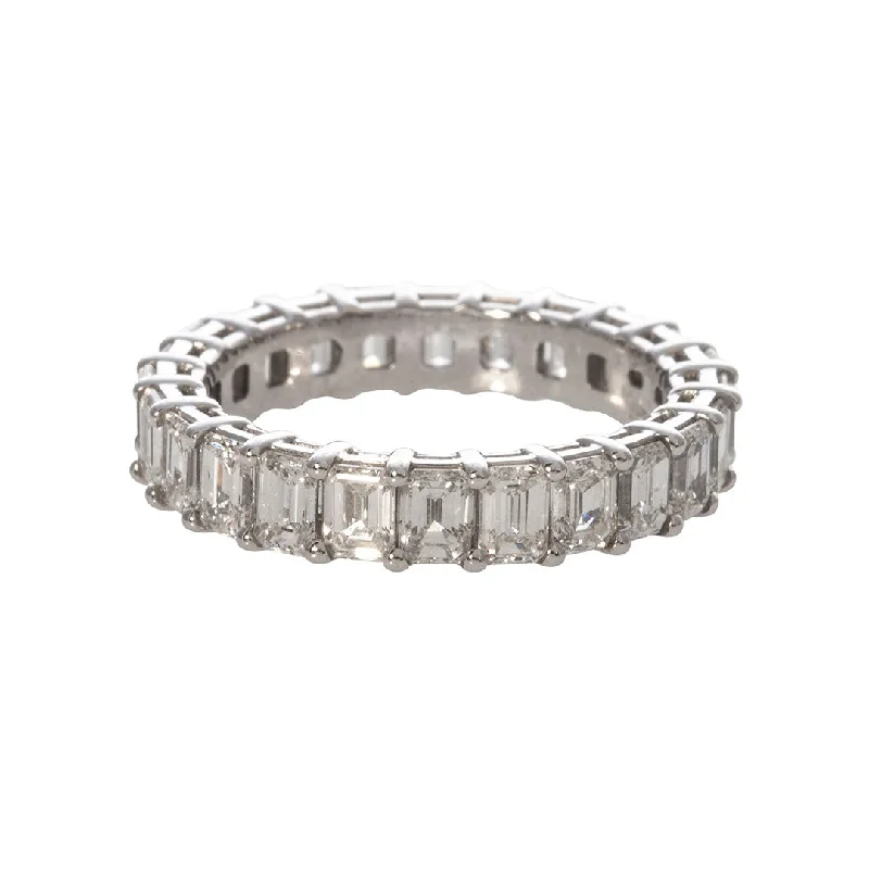 Elegant Jewelry, Exclusive Prices – Shop Now 3.48ct Emerald Cut Diamond 14K Gold Eternity Band