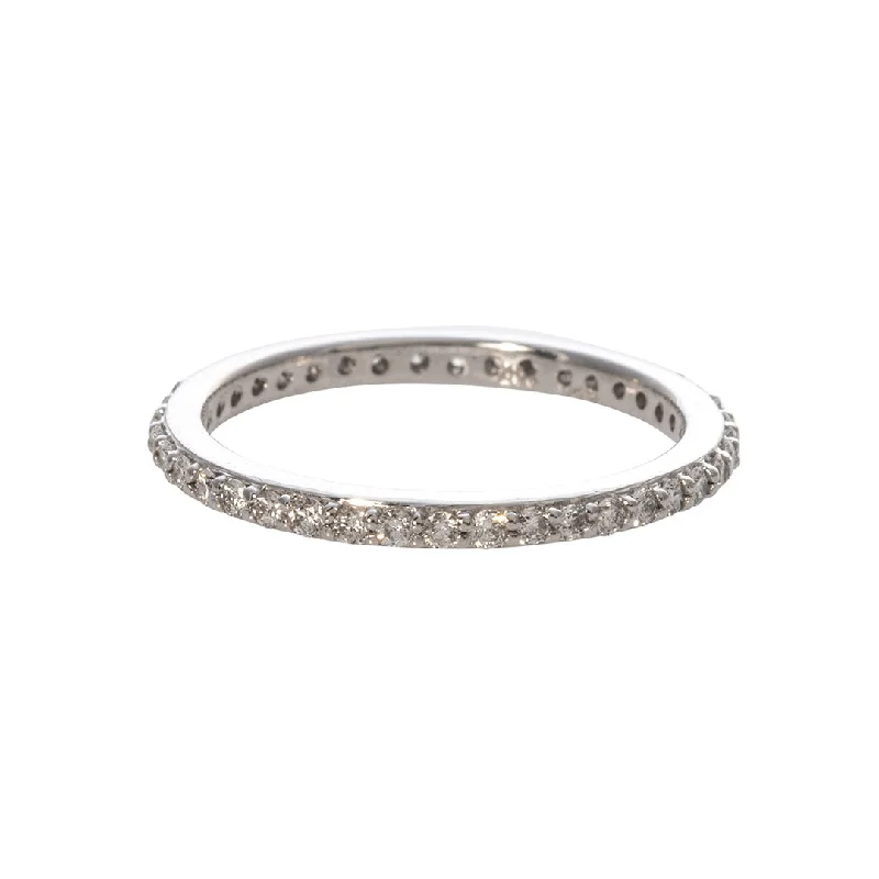 Sparkle More For Less – Jewelry Sale Happening Now .40ct Diamond Pavé 14K White Gold Eternity Band