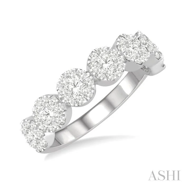 Best-Selling Jewelry Now Available At Special Deals ROUND SHAPE 7 STONE LOVEBRIGHT ESSENTIAL DIAMOND WEDDING BAND
