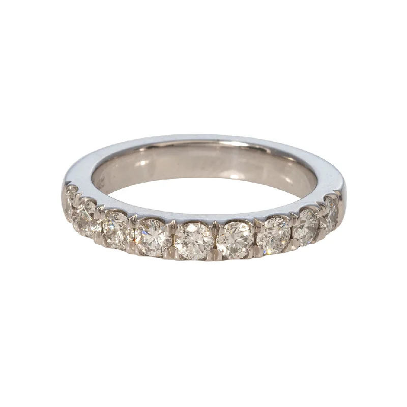 Affordable Glamour – Must-Have Jewelry At Special Rates .80ctw Diamond Pavé 14K White Gold Halfway Band