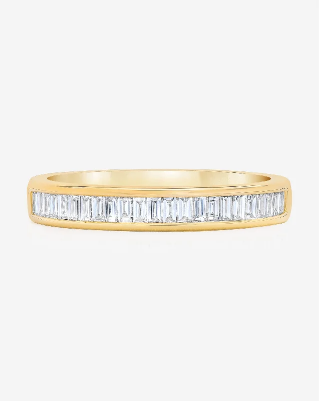 Luxury Meets Affordability – Jewelry Sale Live Now Baguette Diamond Channel Set Half Band