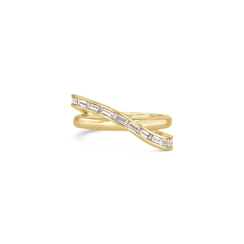 Beautiful Jewelry, Breathtaking Discounts – Hurry In Baguette Helix Crossover Band