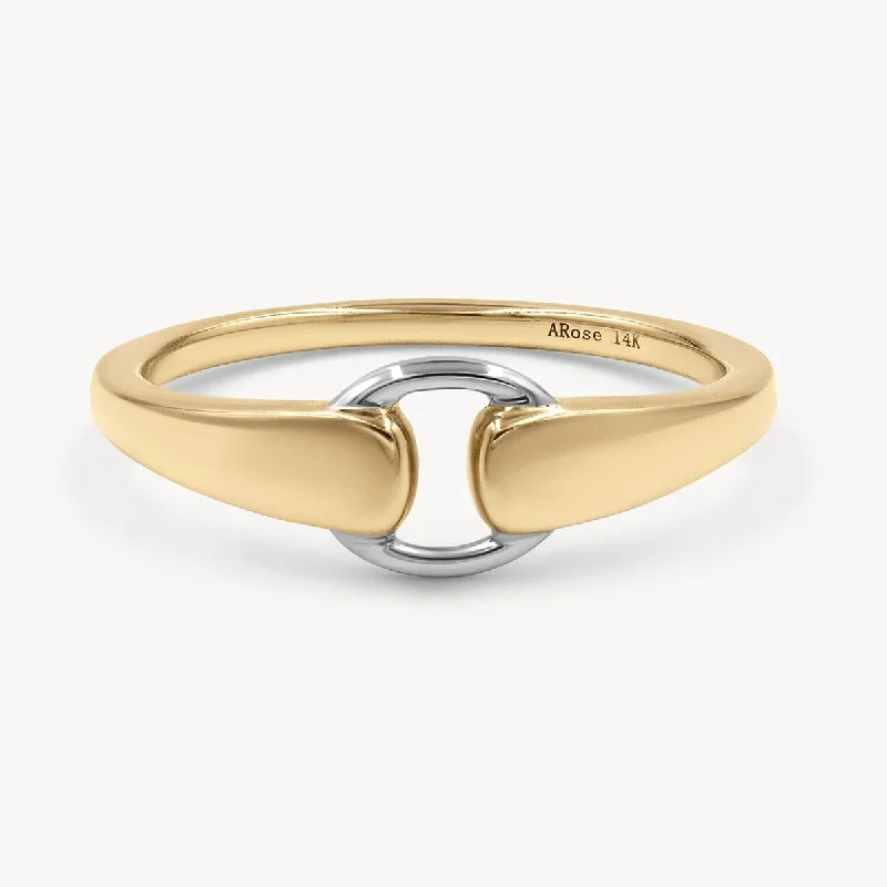 Two-Toned Buckle Ring