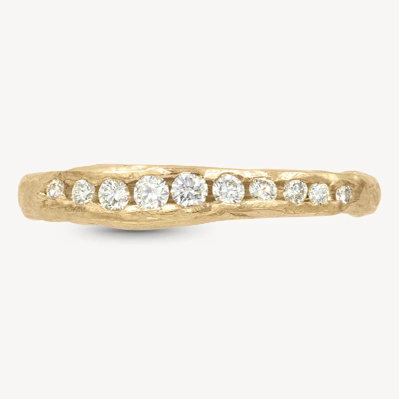 Elegant Jewelry, Exclusive Prices – Shop Now Crested Half Channel Ring