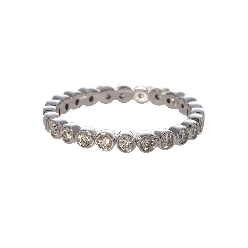 Limited-Time Jewelry Sale – Don't Miss These Deals .52ct Diamond Bezel Set 14K White Gold Eternity Band