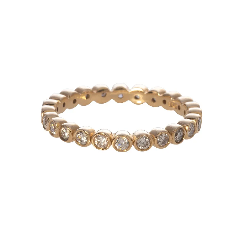 Shop Fine Jewelry With Exclusive Savings .50ct Diamond Bezel Set 14K Yellow Gold Eternity Band