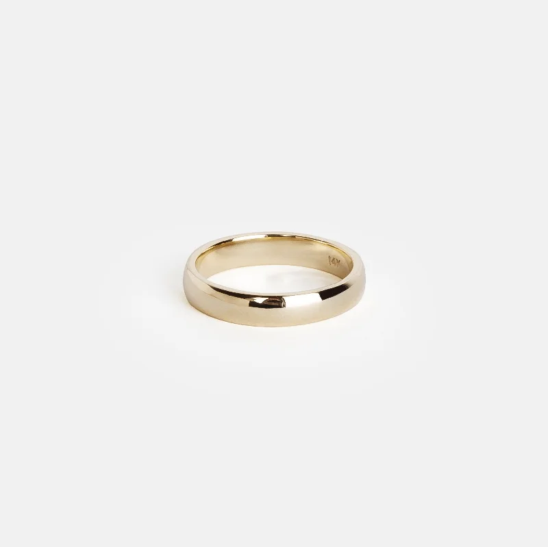 Fashion-Forward Jewelry At Incredible Prices 4mm Domed Band in Gold